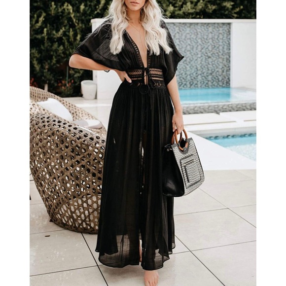 Sexy Open Front Kimono Cardigan - Picture 5 of 7